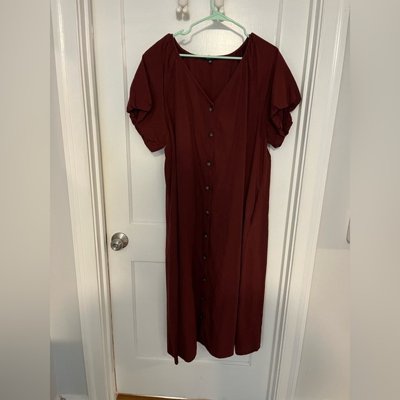 Madewell (Re)sponsible Bubble-Sleeve
Button-Front Midi Dress XXL - Picture 6 of 11